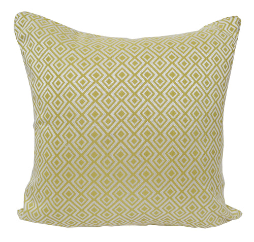 Jacquard Green Catchy Diamond line throw pillows