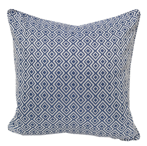 Jacquard Navy Catchy Diamond line throw pillows