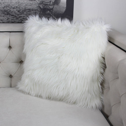 Furry Home Designer Pillows in Various Colors