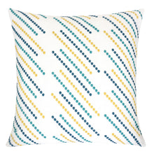 Embroidered Constantine Striped Throw Pillow