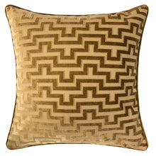 Cut Velvet Modern Maze throw pillow