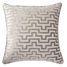 Cut Velvet Modern Maze throw pillow