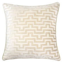 Cut Velvet Modern Maze throw pillow