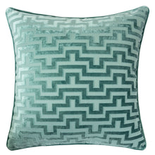 Cut Velvet Modern Maze throw pillow