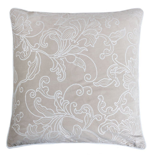 Embroidered  Flower  Designer pillow