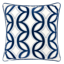 Embroidered Geometric Designer pillow 100% Cotton