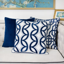 Embroidered Geometric Designer pillow 100% Cotton