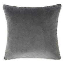 Poly Velvet Solid Daily Gray Designer Pillow Pipping