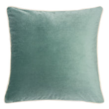 Velvet Solid Throw Pillow with Piping