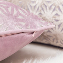 Cut Velvet Geometric Elegant Design Throw Pillow