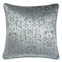 Cut Velvet Classy Elegant Floral Design Throw Pillow