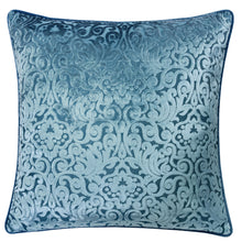 Cut Velvet Classy Elegant Floral Design Throw Pillow