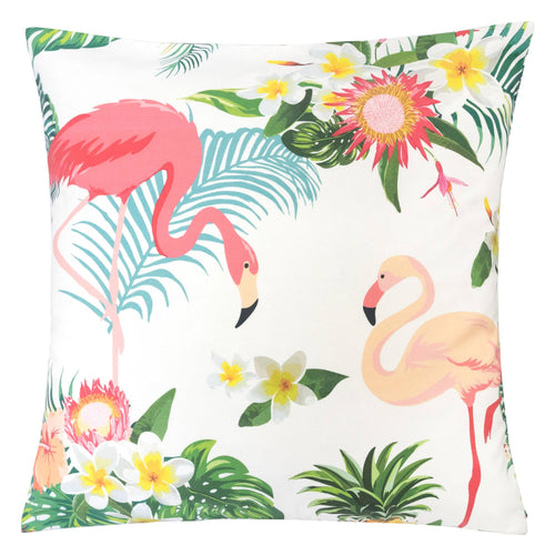 Flamingo Paradise Large Water/UV/Stain-Resistance Tropical Decorative Replacement Cushion