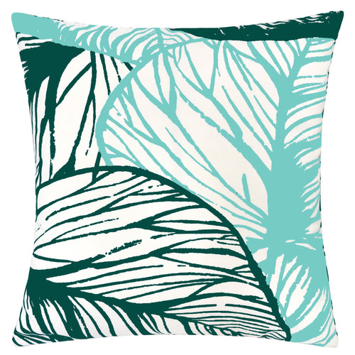 Tropical Leaf Vein Large Water/UV/Stain-Resistance Decorative Replacement Cushion