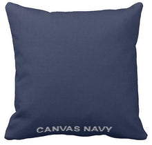 Sunbrella Pillows Canvas Solids with Zipper Removable Covers.
