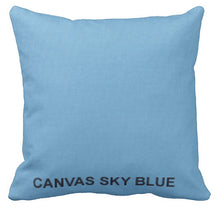 Sunbrella Pillows Canvas Solids with Zipper Removable Covers.