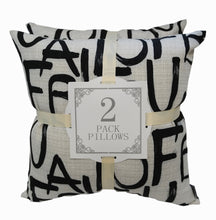 Modern Fabulous in Black Text Decorrative Thow Pillow 18x18 - Home Accent Pillows
