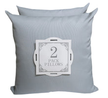 Outdoor Silver Grey Birdseye Throw Pillow